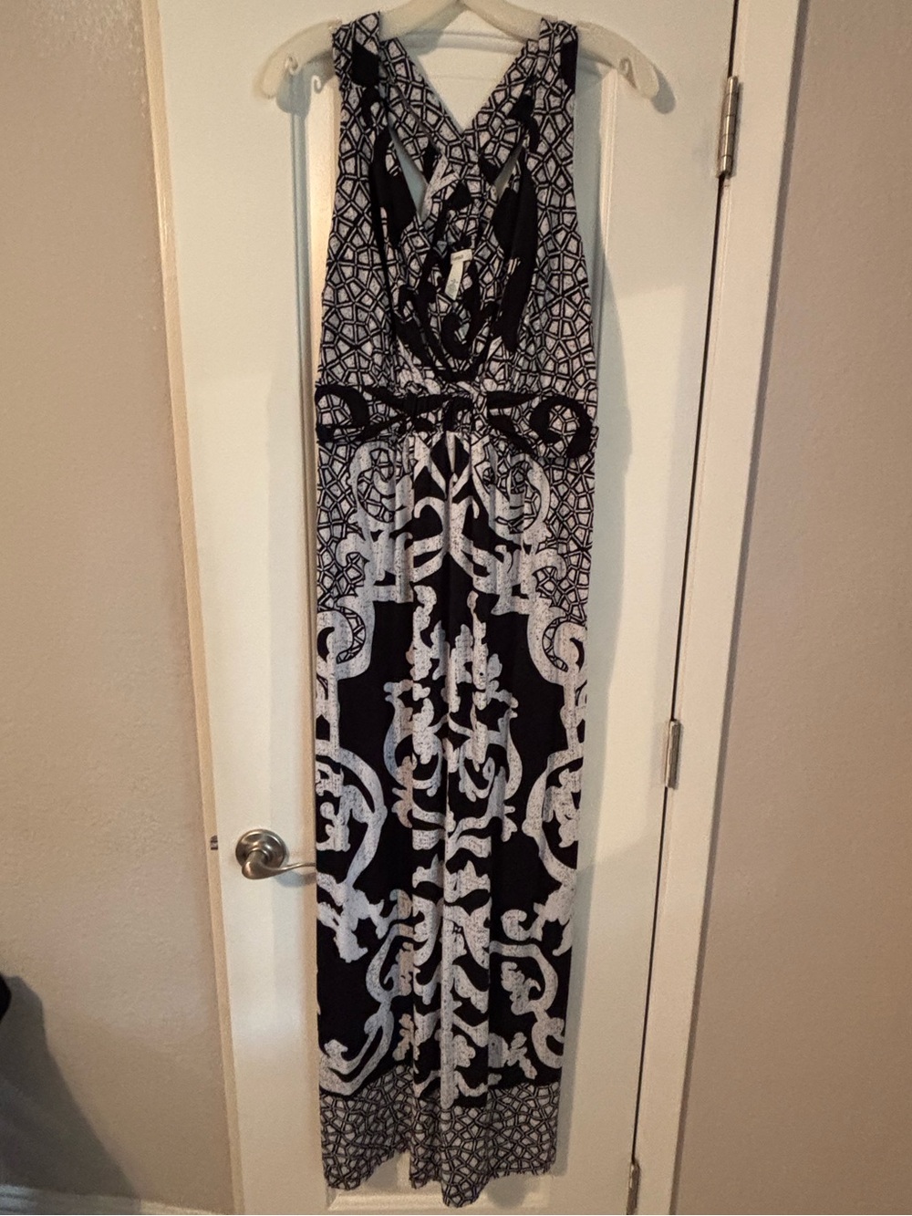 Soma Black and White Maxi Dress